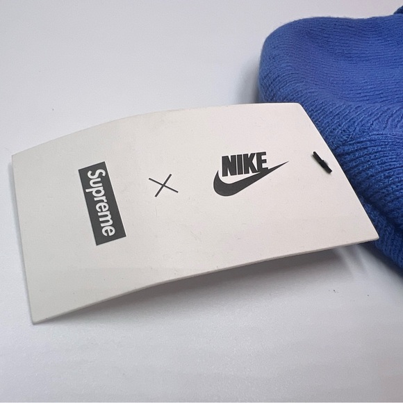 Supreme x Nike Snakeskin Beanie 'Blue' - Picture 12 of 13